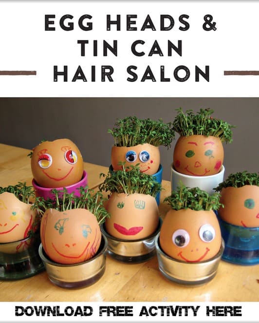 Garden Classroom Free Egg Head Activity from Book